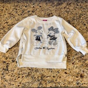 Disney White Kids Mickey & Minnie 'Better Together' Sweatshirt